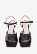 Klassische Sandaletten für Damen aus Leder, schwarz, 96-D-302-5-41, Bild 2
