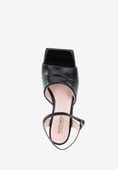 Klassische Sandaletten für Damen aus Leder, schwarz, 96-D-302-5-41, Bild 4