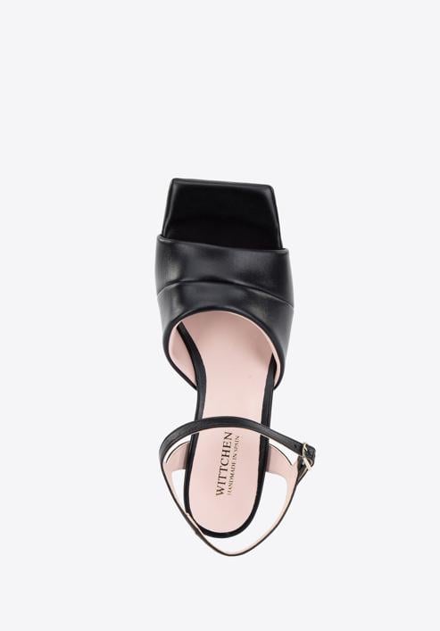 Klassische Sandaletten für Damen aus Leder, schwarz, 96-D-302-5-36, Bild 4