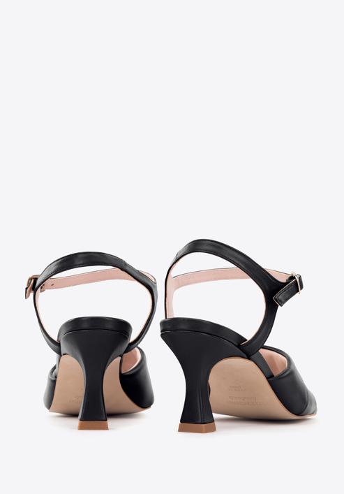 Klassische Sandaletten für Damen aus Leder, schwarz, 96-D-300-1-38, Bild 5