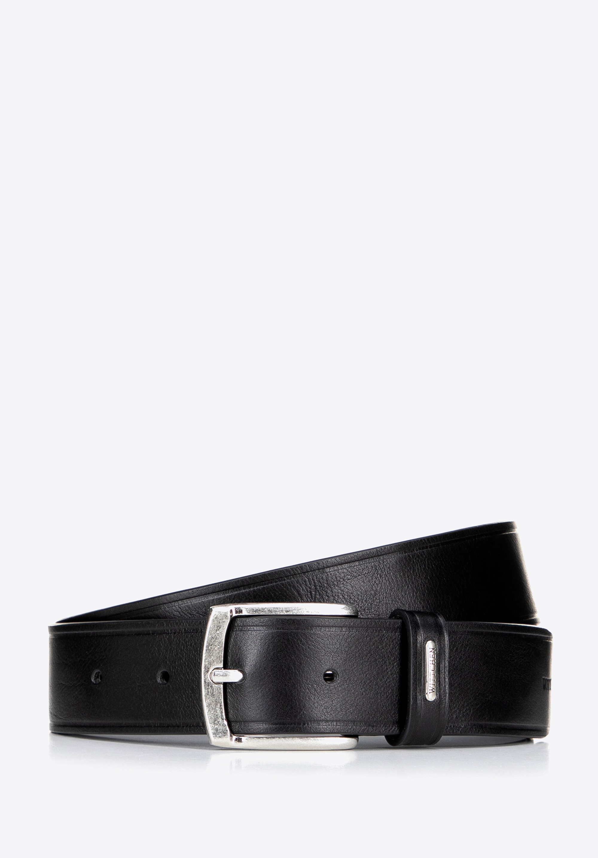 Klassischer Herrenledergürtel aus Leder, schwarz, 100-8M-908-1-12, Bild 1