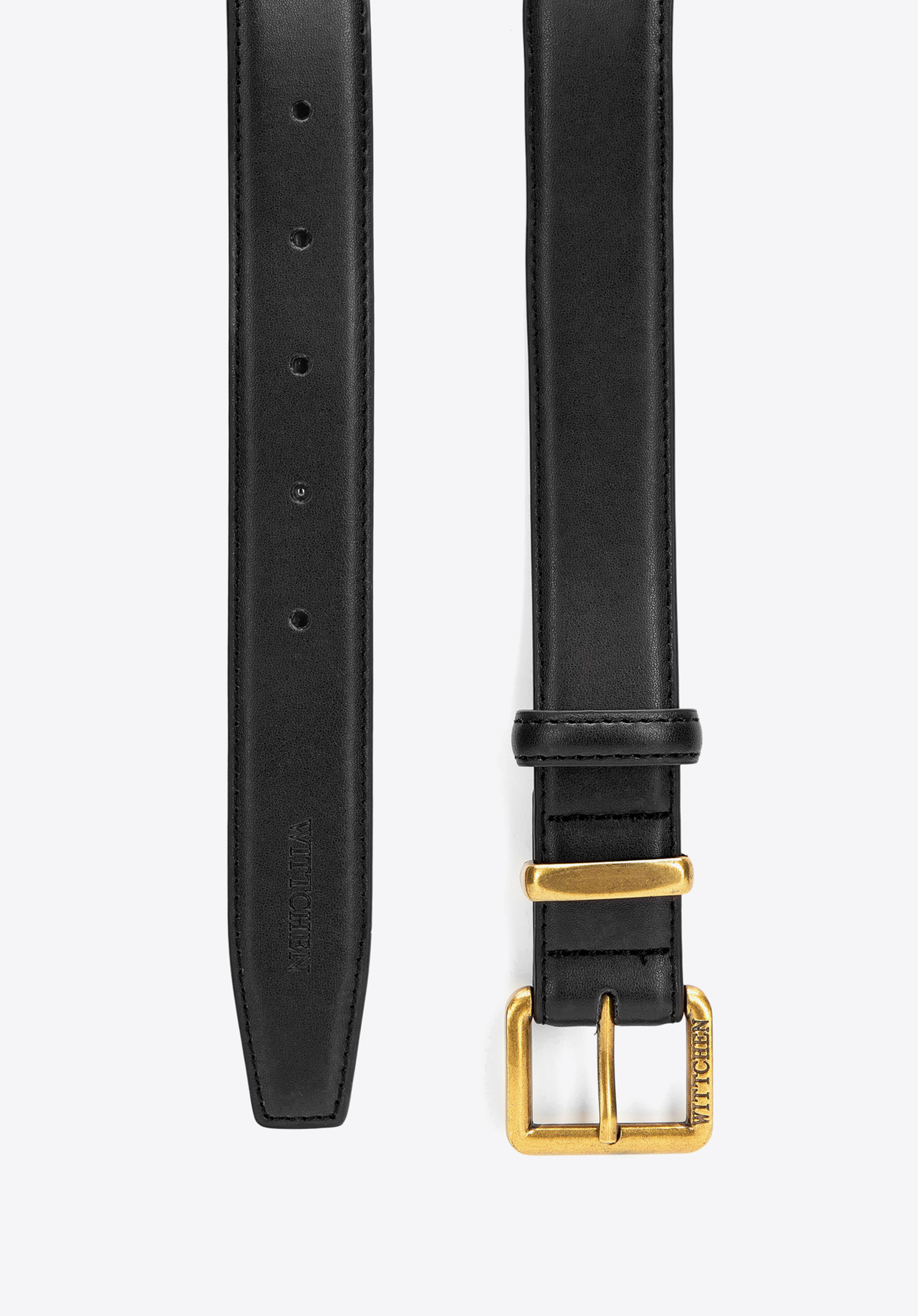 Klassischer Ledergürtel für Damen, schwarz, 102-8D-010-1-L, Bild 1