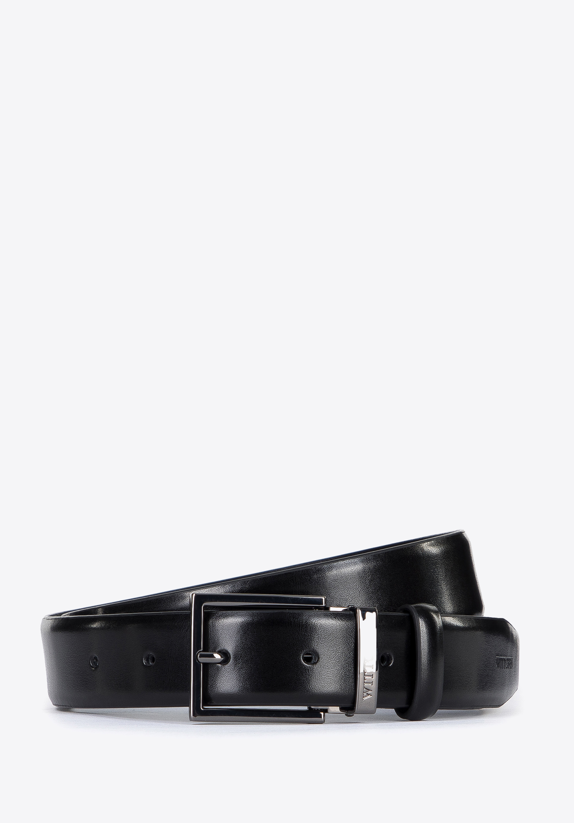 Klassischer Ledergürtel für Herren, schwarz, 96-8M-913-1-110, Bild 1
