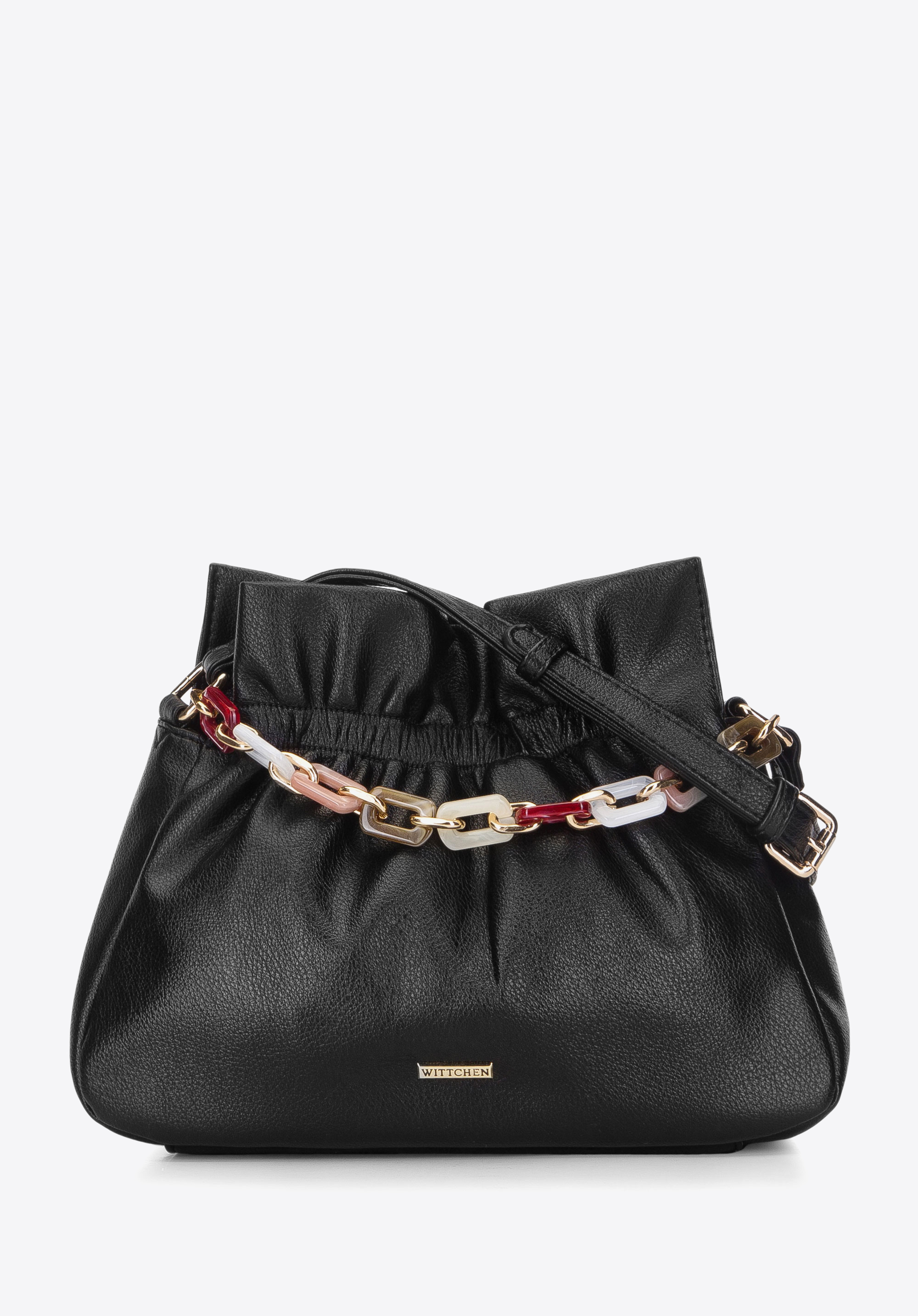 Kleine Beuteltasche mit Kette