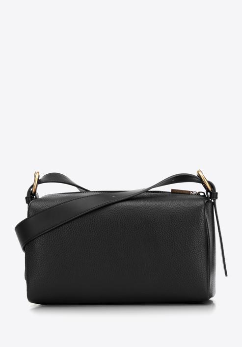 Kleine Damenhandtasche aus Leder, schwarz, 98-4E-207-0, Bild 2