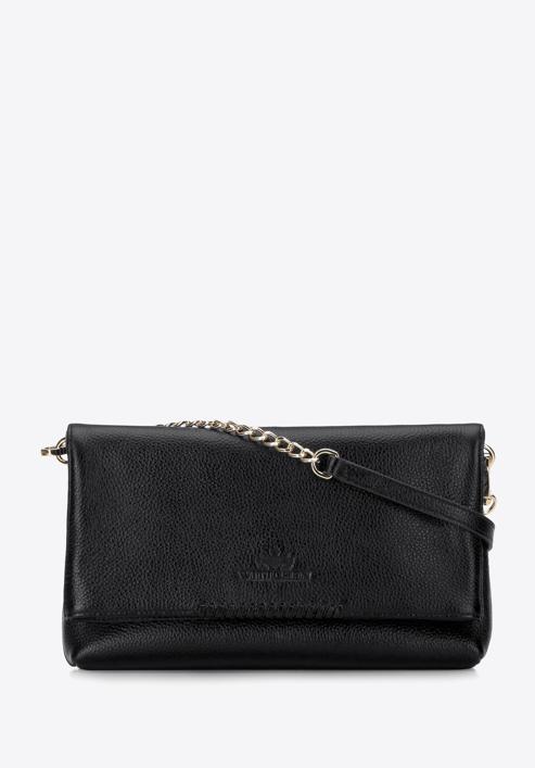 Kleine Damentasche aus Leder mit Riemen |WITTCHEN| 95-4E-647, schwarz, 95-4E-647-3, Bild 1