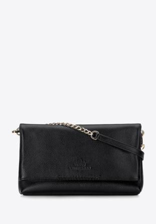 Kleine Damentasche aus Leder mit Riemen |WITTCHEN| 95-4E-647, schwarz, 95-4E-647-1, Bild 1