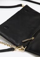Kleine Damentasche aus Leder mit Riemen |WITTCHEN| 95-4E-647, schwarz, 95-4E-647-3, Bild 4