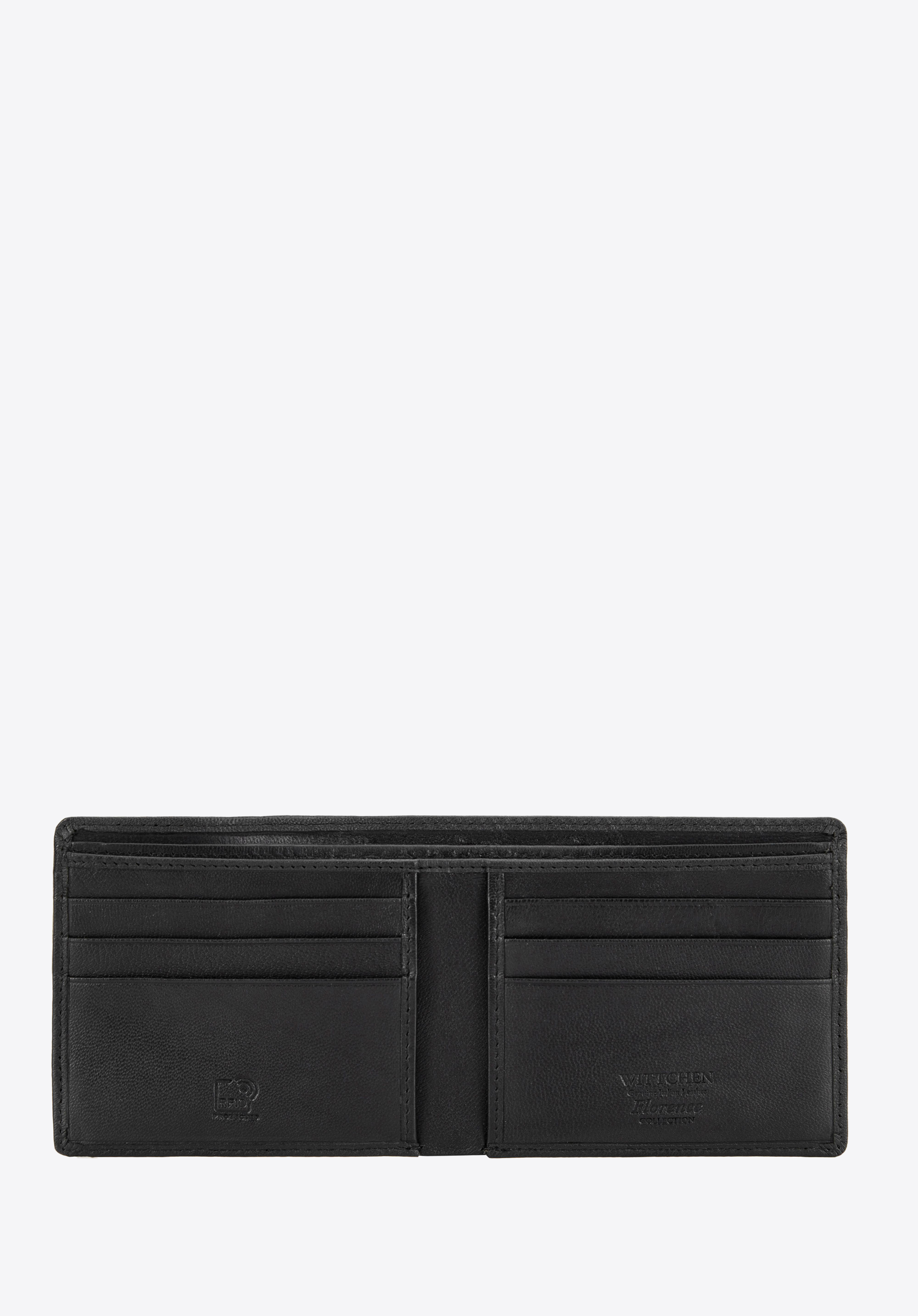 Kleine Herrenbrieftasche aus Leder, schwarz, 14-1-953-1, Bild 1