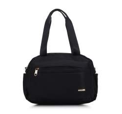 Kleine Reisetasche aus Nylon, schwarz, 94-4Y-104-1, Bild 1