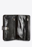 Kleine Unterarmtasche aus Leder mit elegantem Verschluss, schwarz, 21-3-032-1, Bild 4