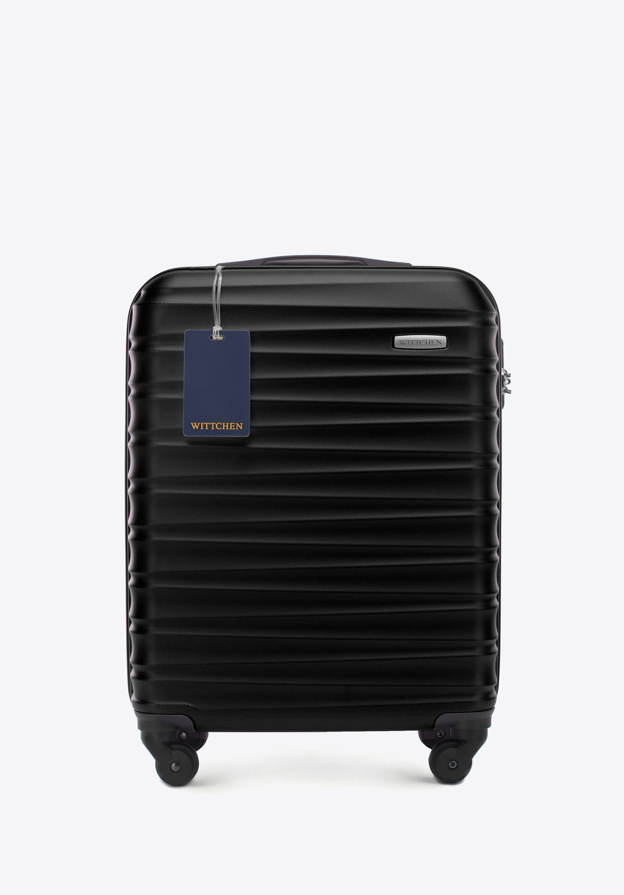 Kleiner ABS-Koffer mit Gepäckanhänger mit WITTCHEN-Logo, schwarz, 56-3A-311-11Z6, Bild 1