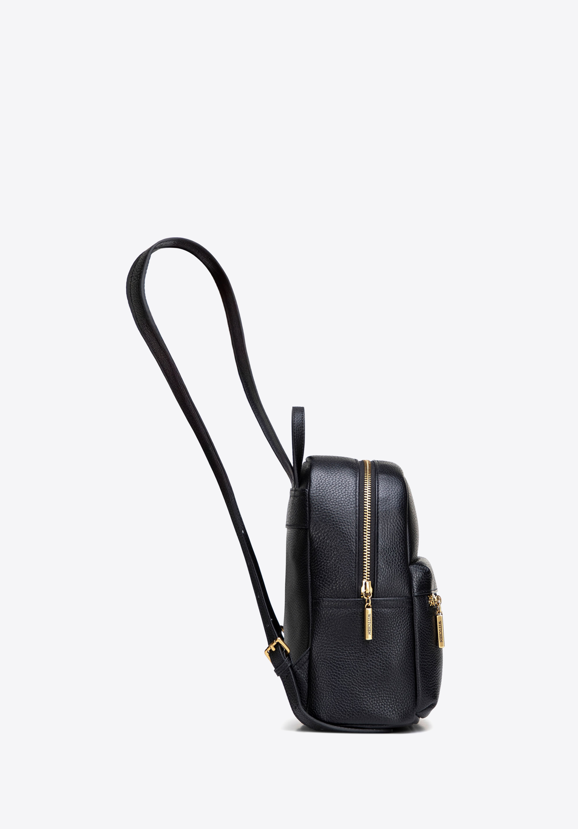 kleiner Lederrucksack für Damen, schwarz, 102-4E-623-1, Bild 1