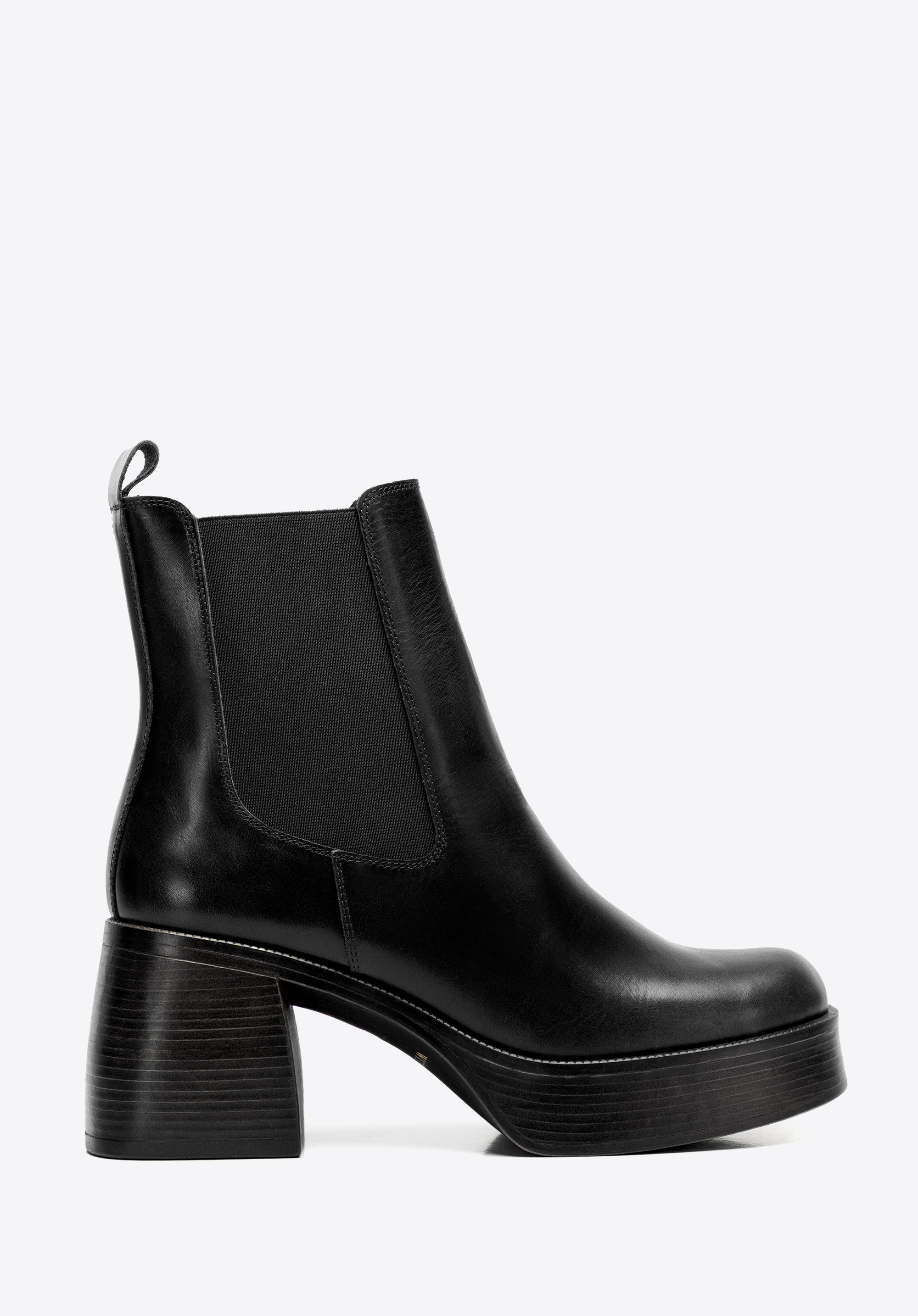 Plateau-Chelsea-Boots aus Leder, schwarz, 101-D-304-1-39, Bild 1