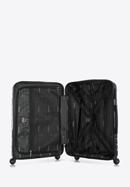 Kofferset aus ABS mit geometrischer Prägung, schwarz, 56-3A-75S-86, Bild 6