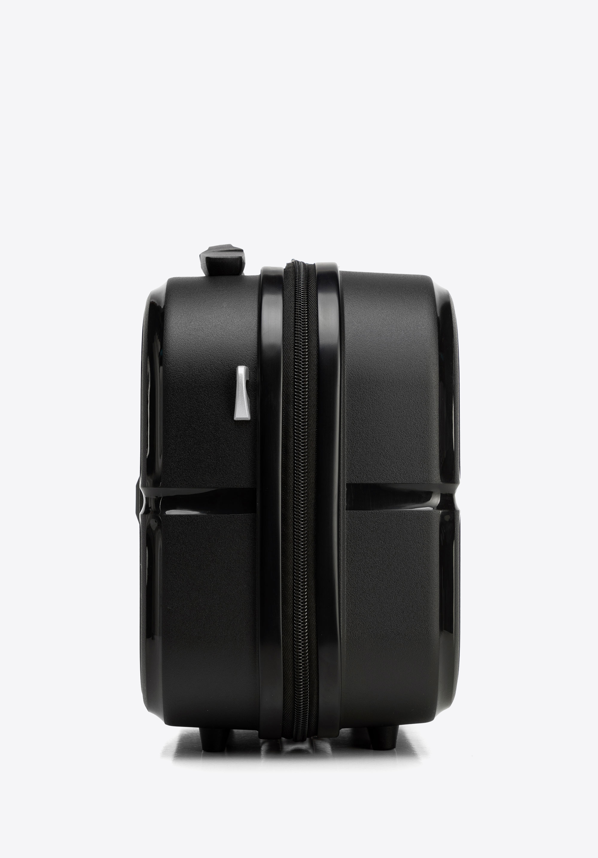 Kosmetikkoffer aus Polypropylen mit geprägtem Kreisdetail, schwarz, 56-3T-304-10, Bild 1