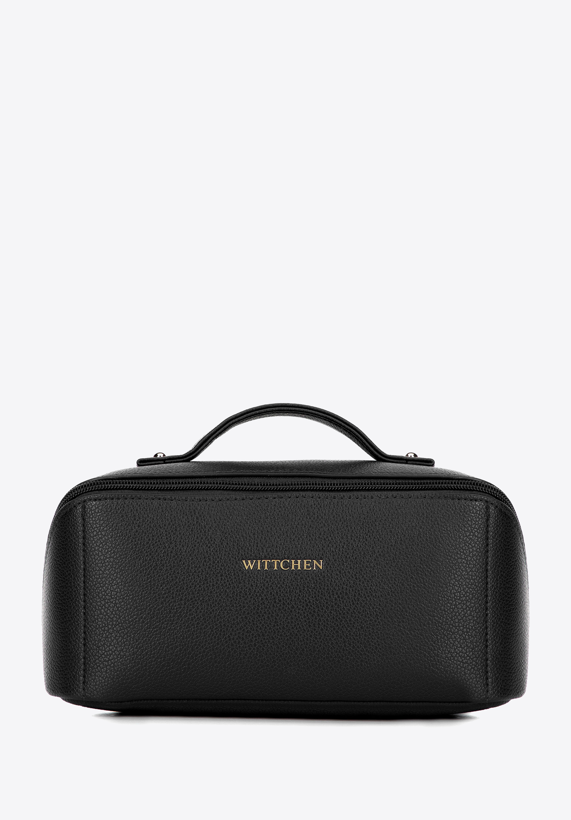 Kosmetiktasche aus Öko-leder, schwarz, 100-4Y-920-1, Bild 1