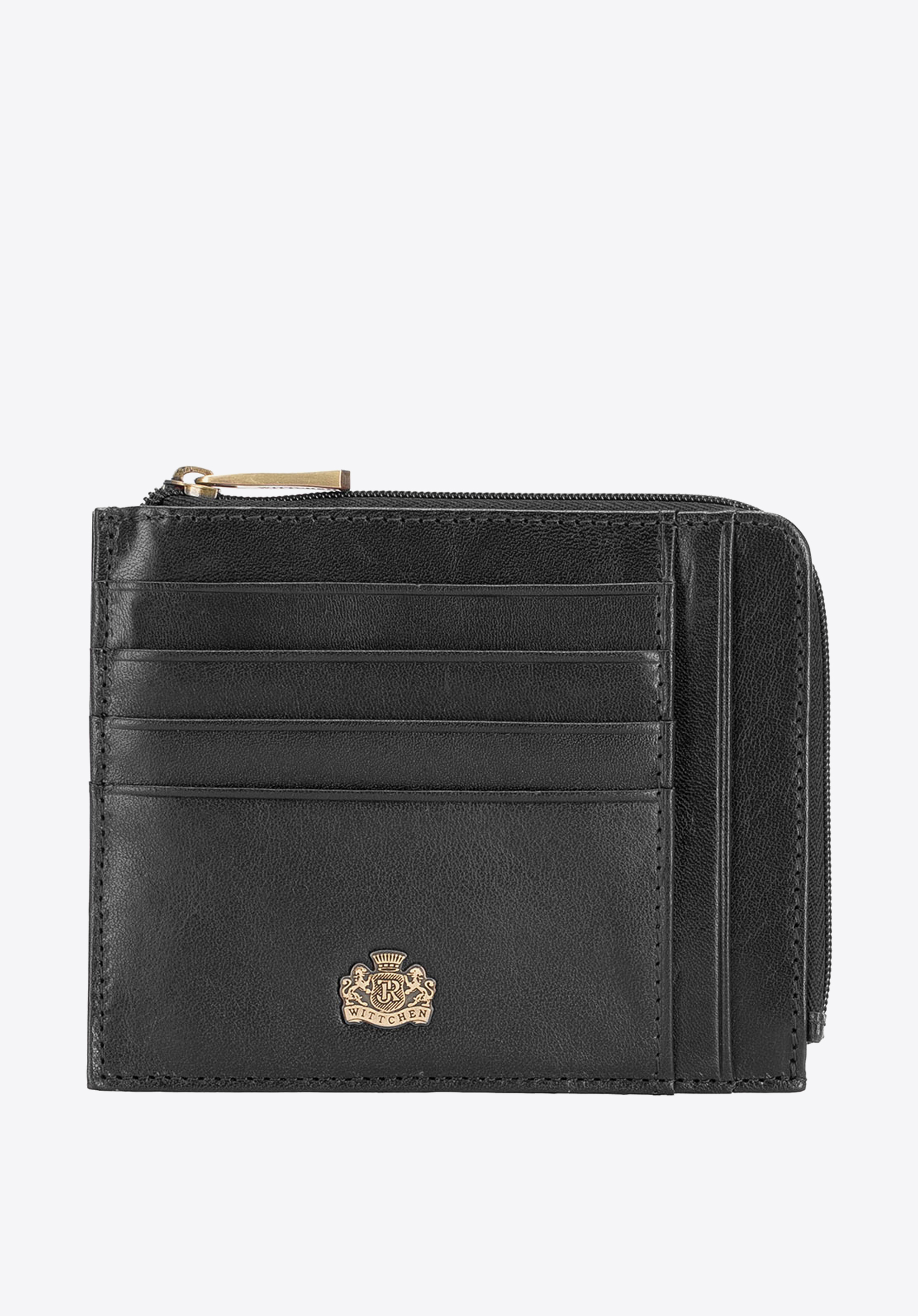 Kreditkarten-Etui aus Echtleder, schwarz, 10-2-037-1, Bild 1