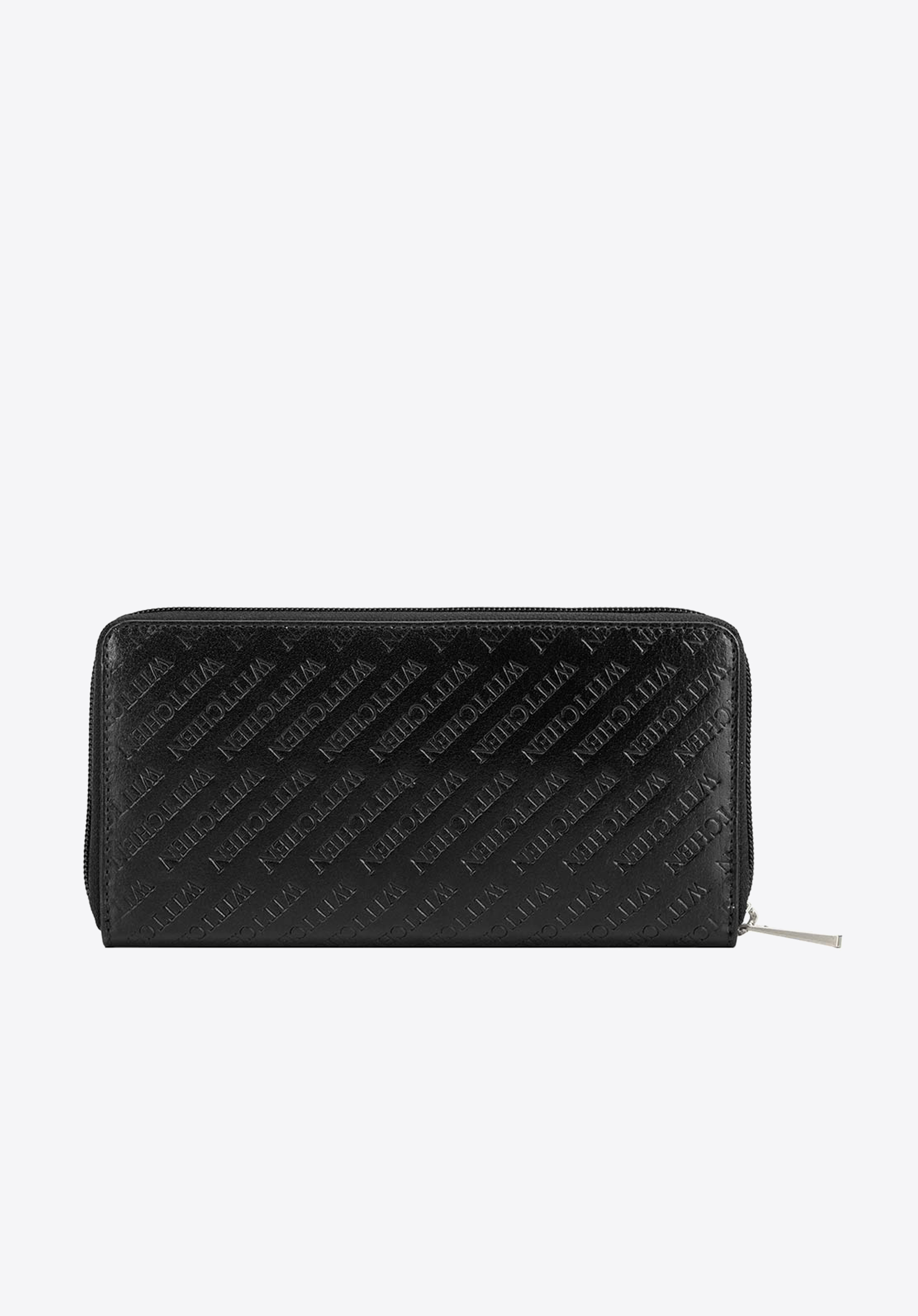 LANGBÖRSE FÜR DAMEN AUS GEPRÄGTEM LEDER, schwarz, 26-1-001-1, Bild 1
