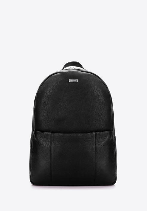 Laptop-Rucksack aus Leder, schwarz, 97-3U-007-5, Bild 1