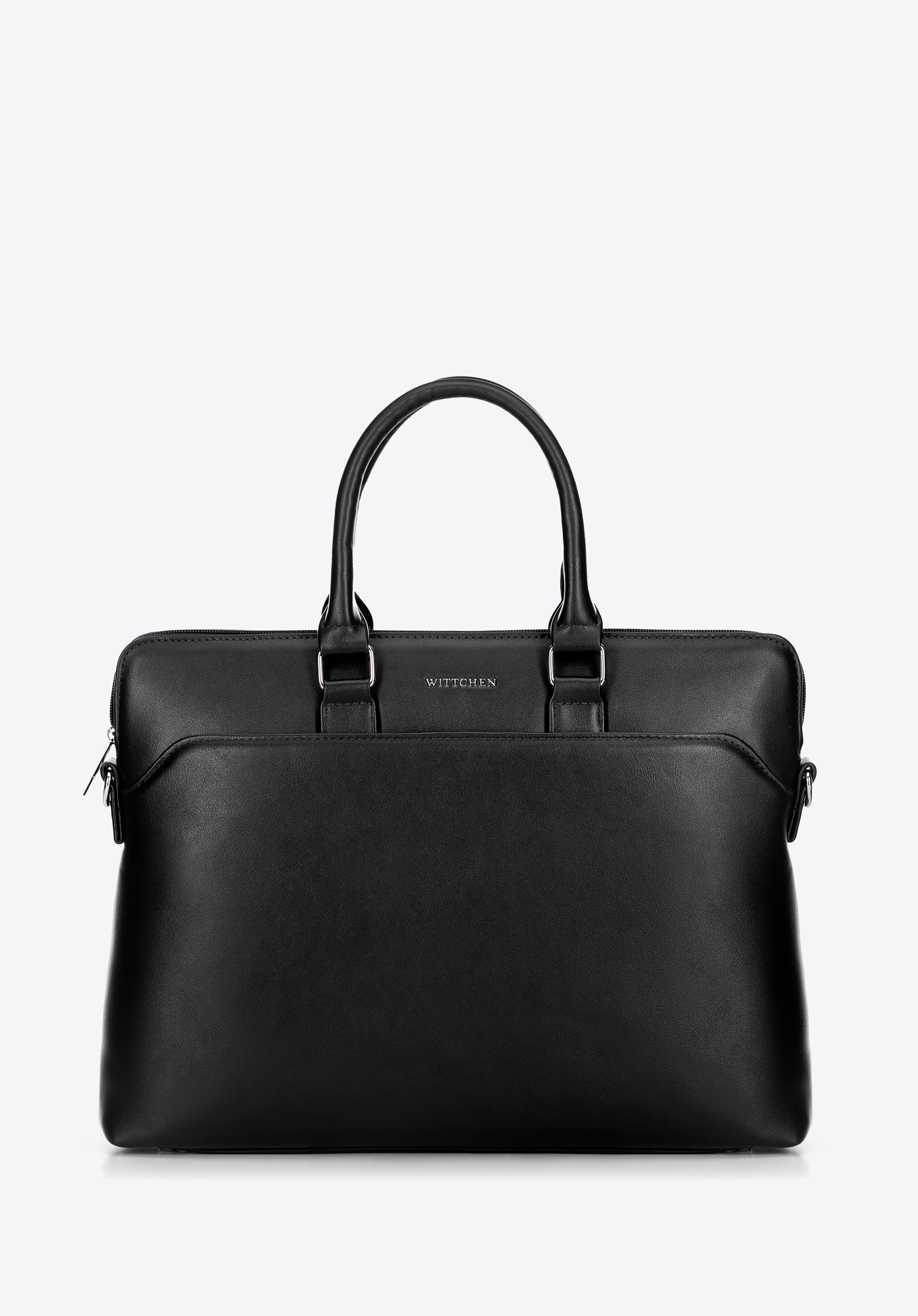 Laptop-Tasche 16“ aus Öko-Leder, schwarz, 100-3P-906-1, Bild 1
