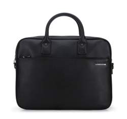 Laptop-Tasche bis 15,6 Zoll aus Ã–koleder mit Fronttasche, schwarz, 93-3P-604-1, Bild 1