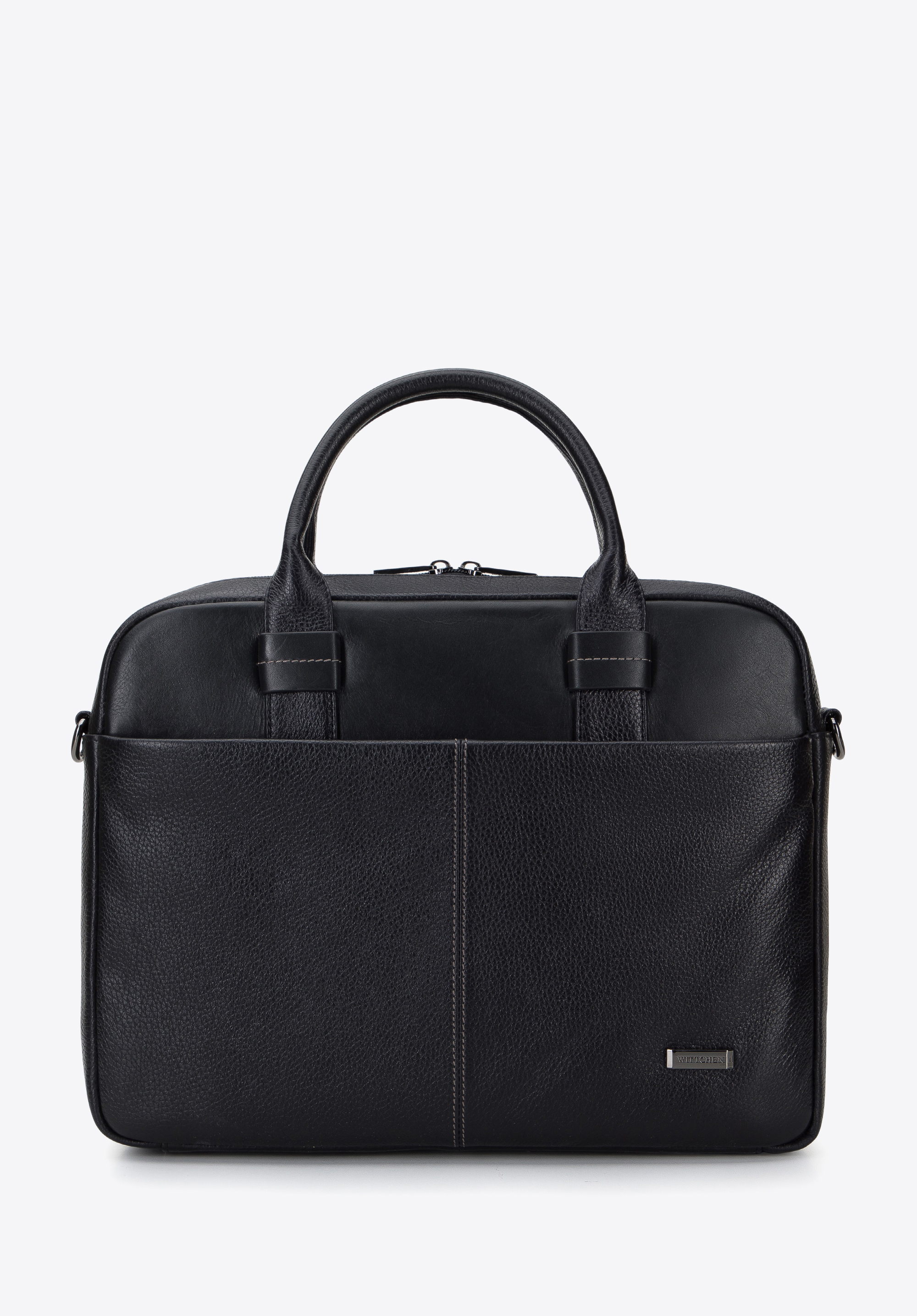 13-Zoll-Laptoptasche aus Leder mit zwei Texturen