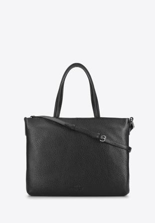 Laptoptasche für Damen aus Leder, schwarz, 93-4E-204-1, Bild 1