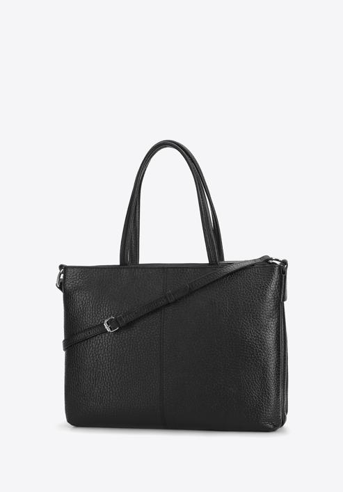 Laptoptasche für Damen aus Leder, schwarz, 93-4E-204-1, Bild 2