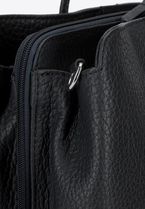 Laptoptasche für Damen aus Leder, schwarz, 93-4E-205-N, Bild 4