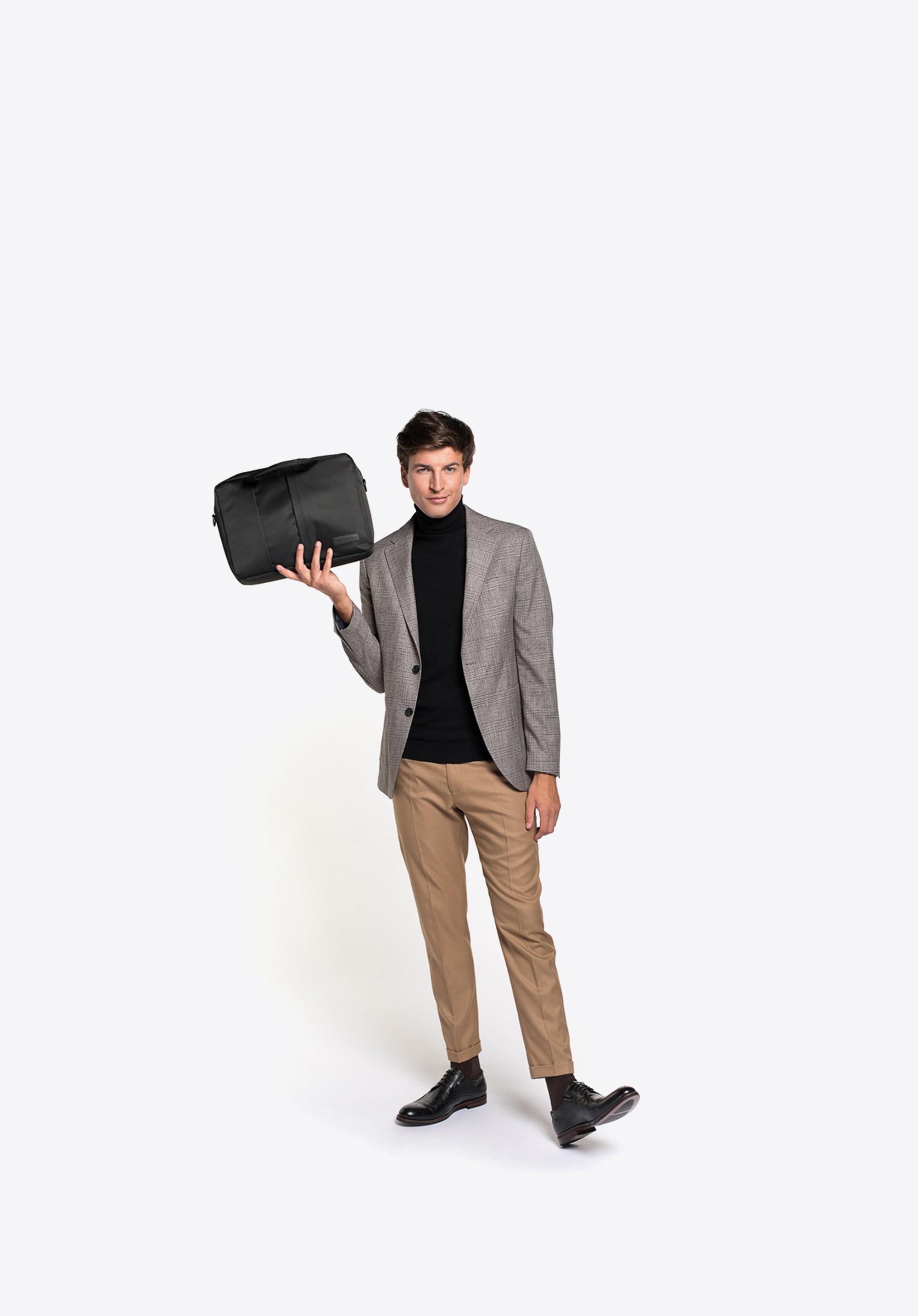 LAPTOPTASCHE MIT FRONTTASCHE, schwarz, 91-3P-702-1, Bild 1