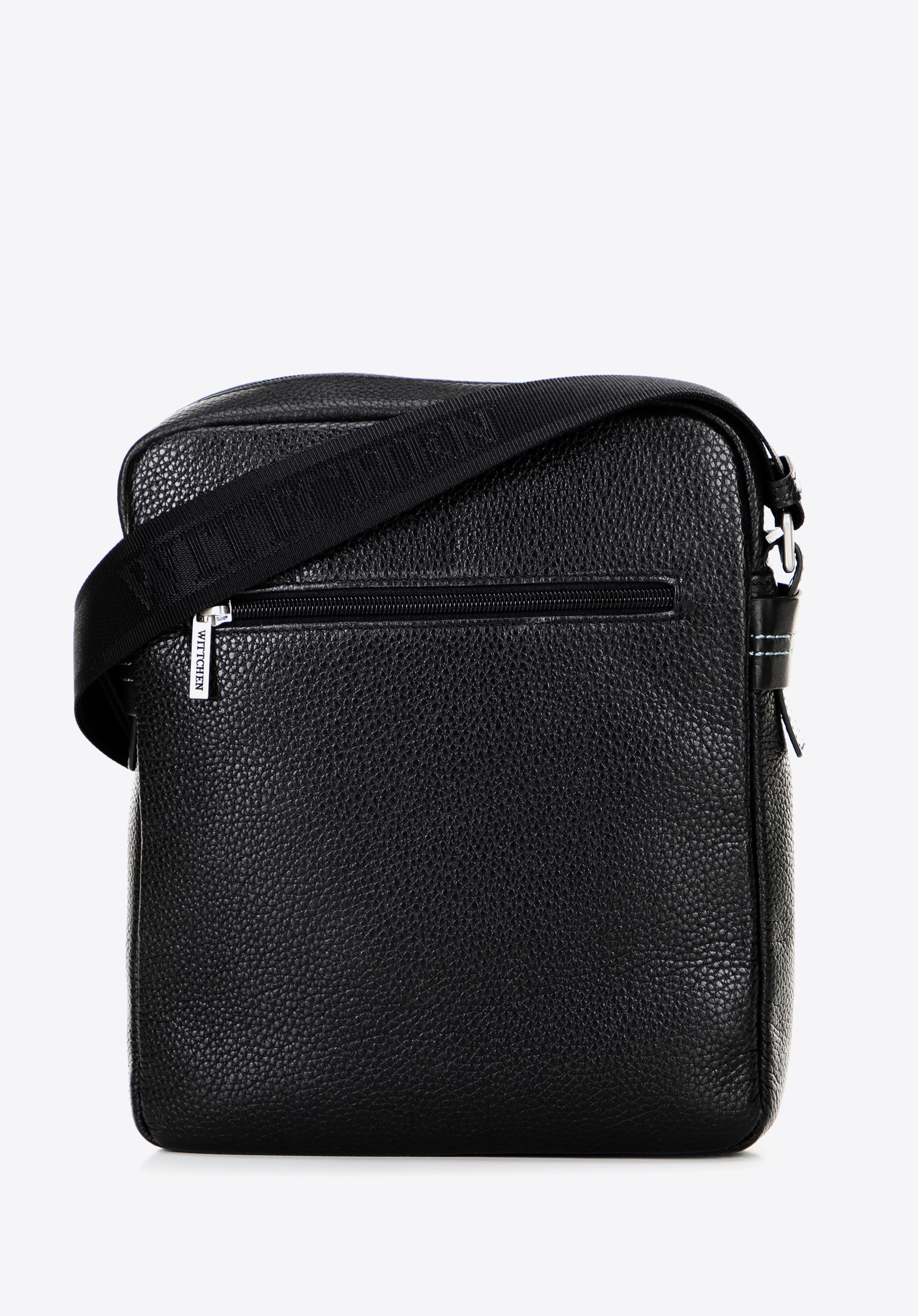 Leder-Umhängetasche für Herren, schwarz, 100-4U-807-1, Bild 1