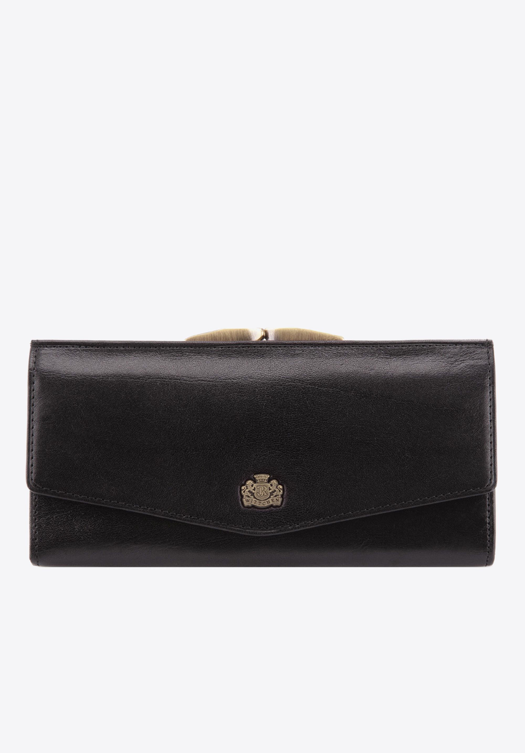 Lederbrieftasche mit Wappen, schwarz, 10-1-079-1, Bild 1