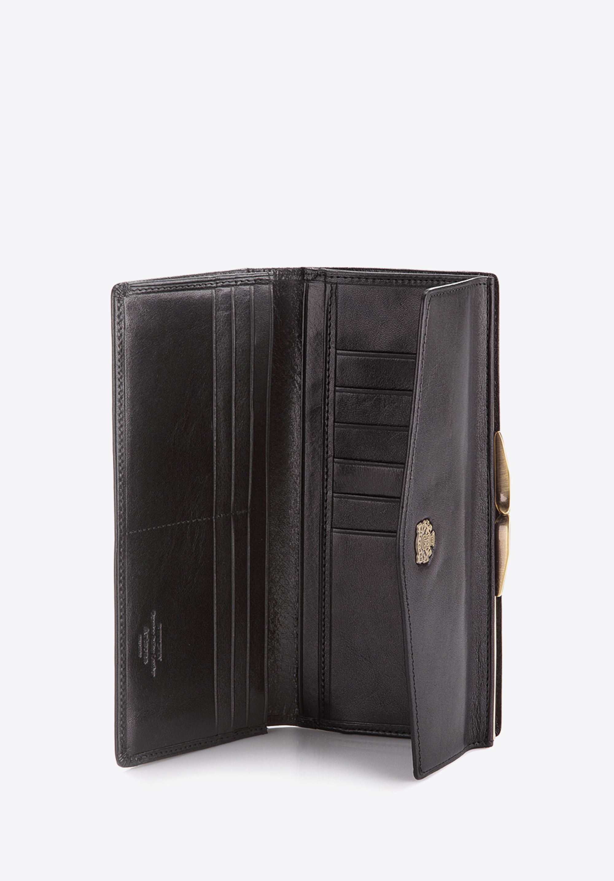 Lederbrieftasche mit Wappen, schwarz, 10-1-079-1, Bild 1