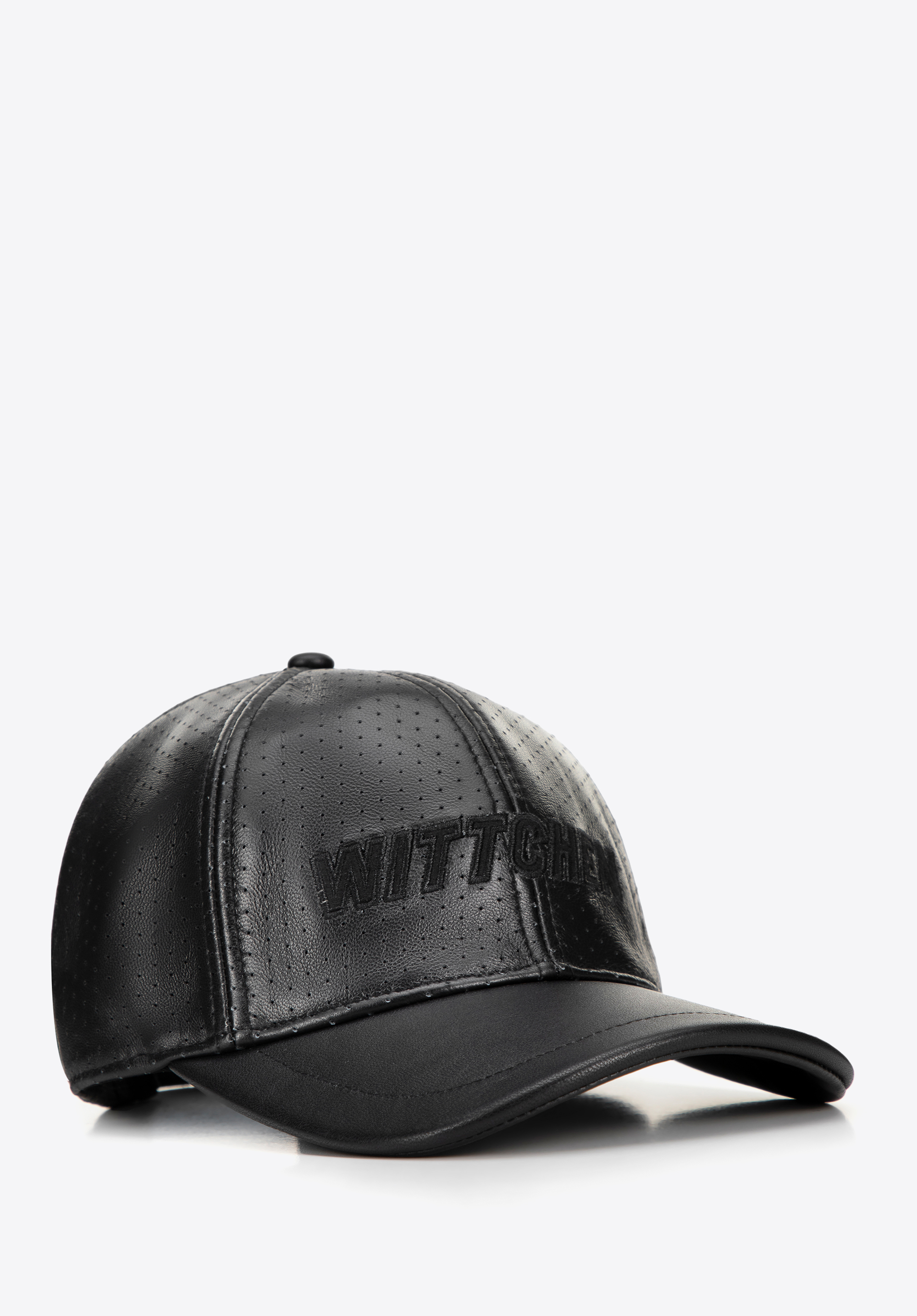 Lederkappe für Herren, schwarz, 99-H-001-1, Bild 1