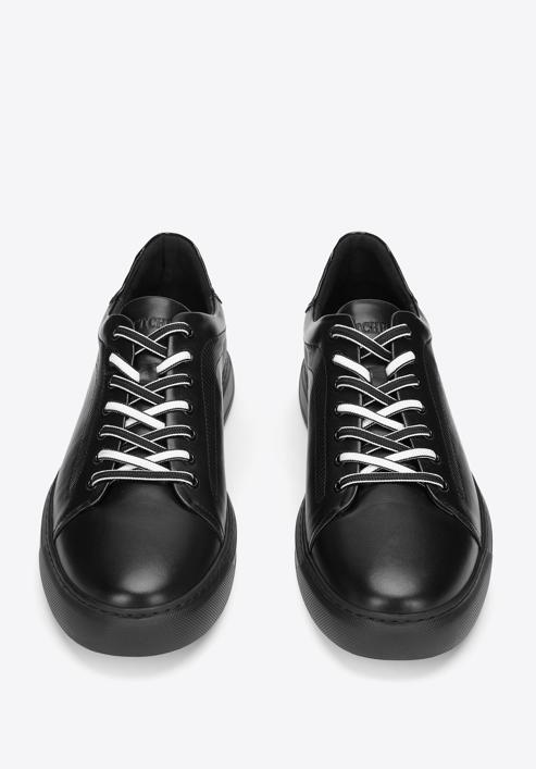 Ledersneaker für Herren, schwarz, 93-M-500-1W-40, Bild 3