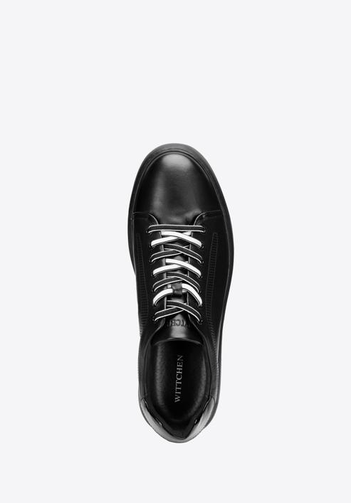 Ledersneaker für Herren, schwarz, 93-M-500-1W-40, Bild 4