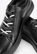 Ledersneaker für Herren, schwarz, 93-M-500-1W-40, Bild 7