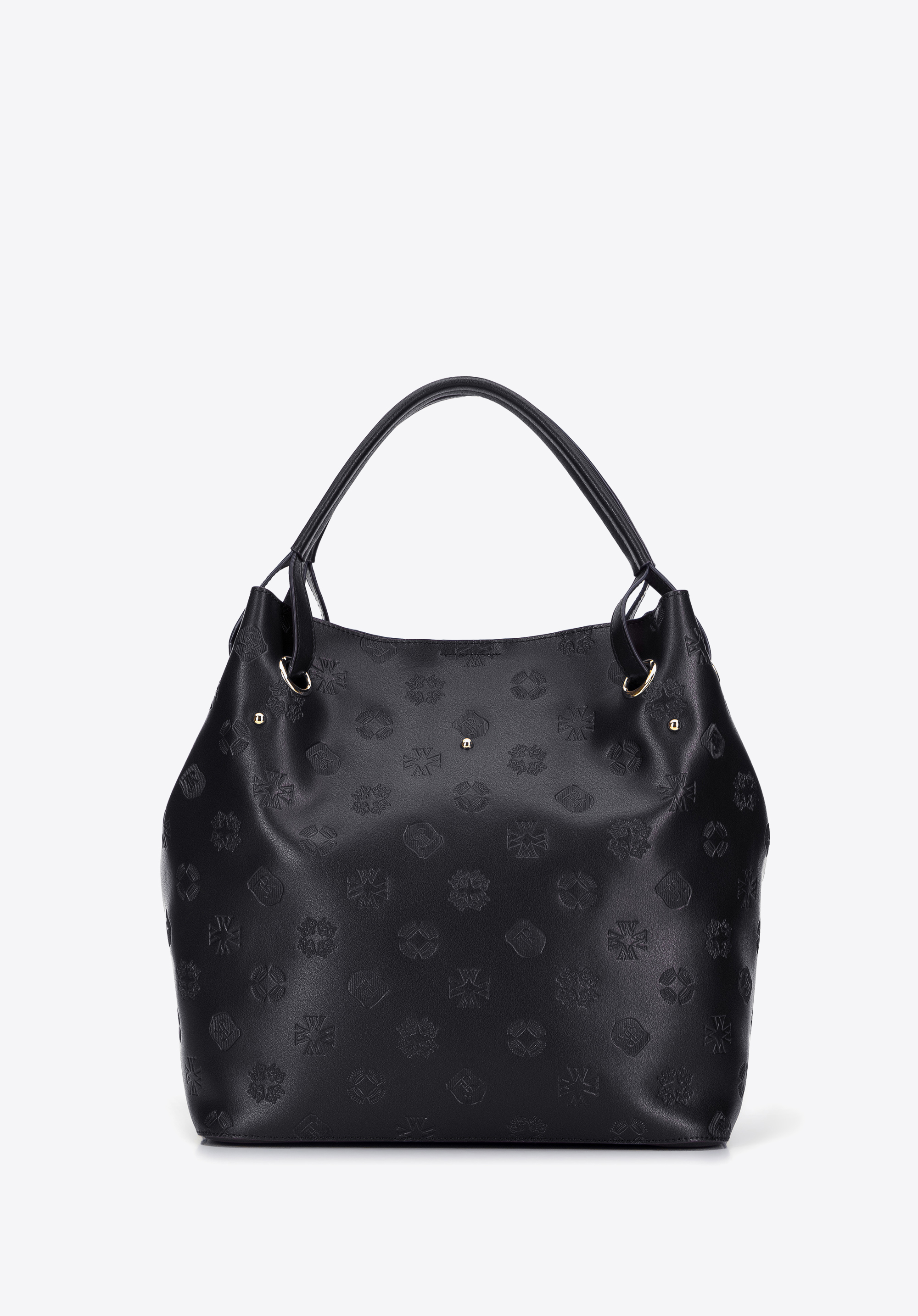 Ledertasche aus Leder mit Monogramm | WITTCHEN | 95-4E-615 |, schwarz, 95-4E-615-1, Bild 1