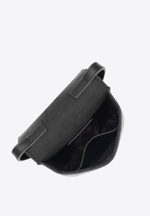 Mini-Tasche für Damen  aus Leder, schwarz, 95-2E-601-6, Bild 3