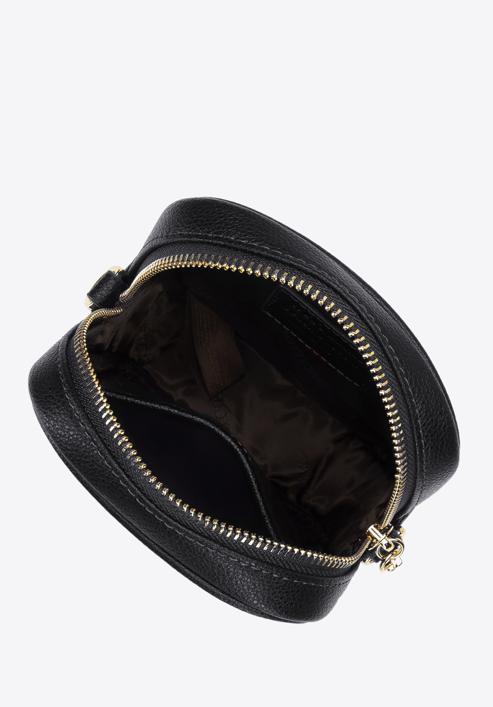 Mini-Tasche für Damen aus Leder, schwarz, 96-4E-610-1, Bild 3
