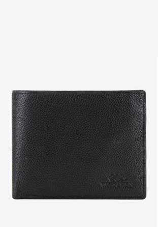 Mittelgroße Brieftasche aus Leder, schwarz, 02-1-040-1L, Bild 1