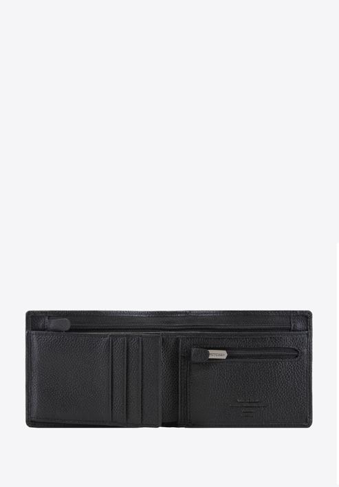 Mittelgroße Brieftasche aus Leder, schwarz, 02-1-040-5L, Bild 2