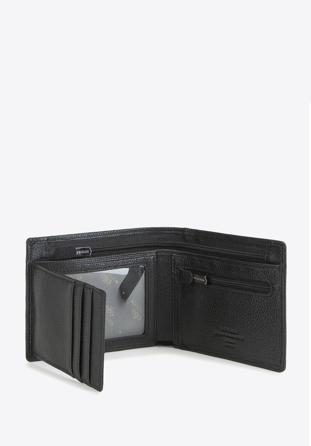 Mittelgroße Brieftasche aus Leder, schwarz, 02-1-040-1L, Bild 1