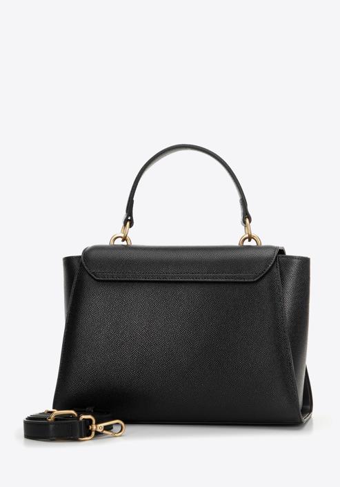 Mittelgroße Handtasche für Frauen, schwarz, 98-4E-201-1, Bild 2