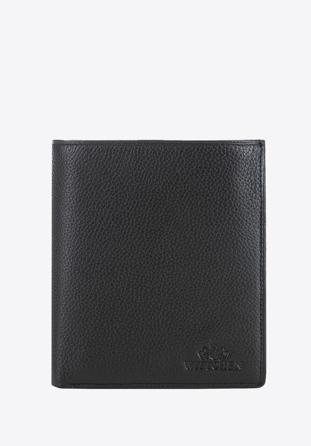 Mittelgroße Herren-Geldbörse aus Leder, schwarz, 02-1-139-1L, Bild 1