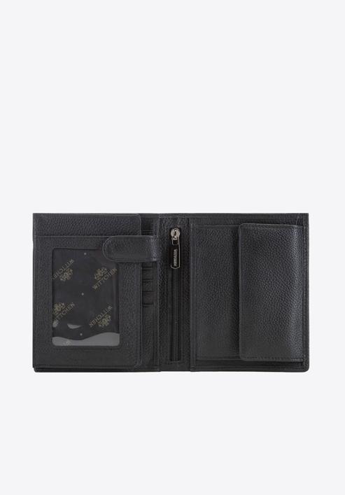 Mittelgroße Herren-Geldbörse aus Leder, schwarz, 02-1-139-5L, Bild 2