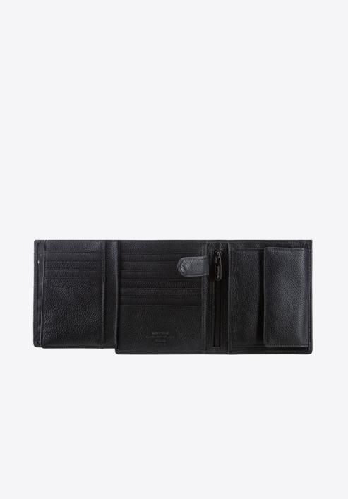 Mittelgroße Herren-Geldbörse aus Leder, schwarz, 02-1-139-5L, Bild 4