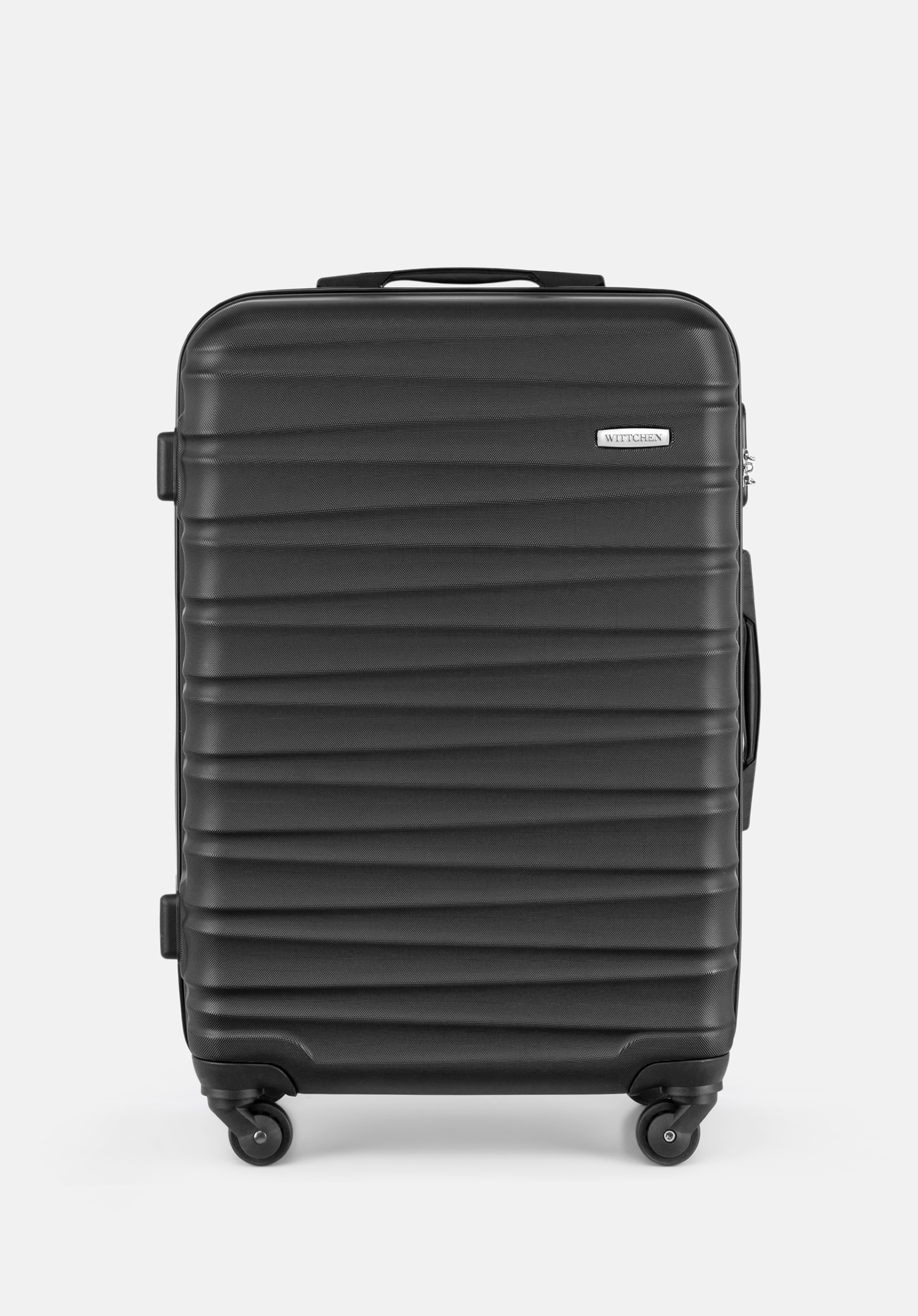 Mittlerer Koffer aus ABS-Material, schwarz, 56-3A-312-11, Bild 1