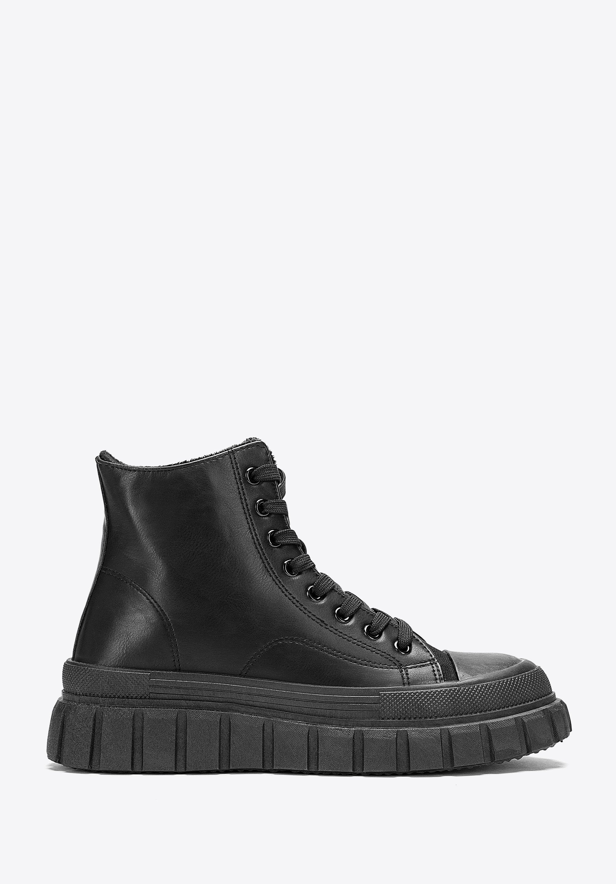 Klassische Plateau-Sneakers für Damen, schwarz, 97-DP-800-11-36, Bild 1
